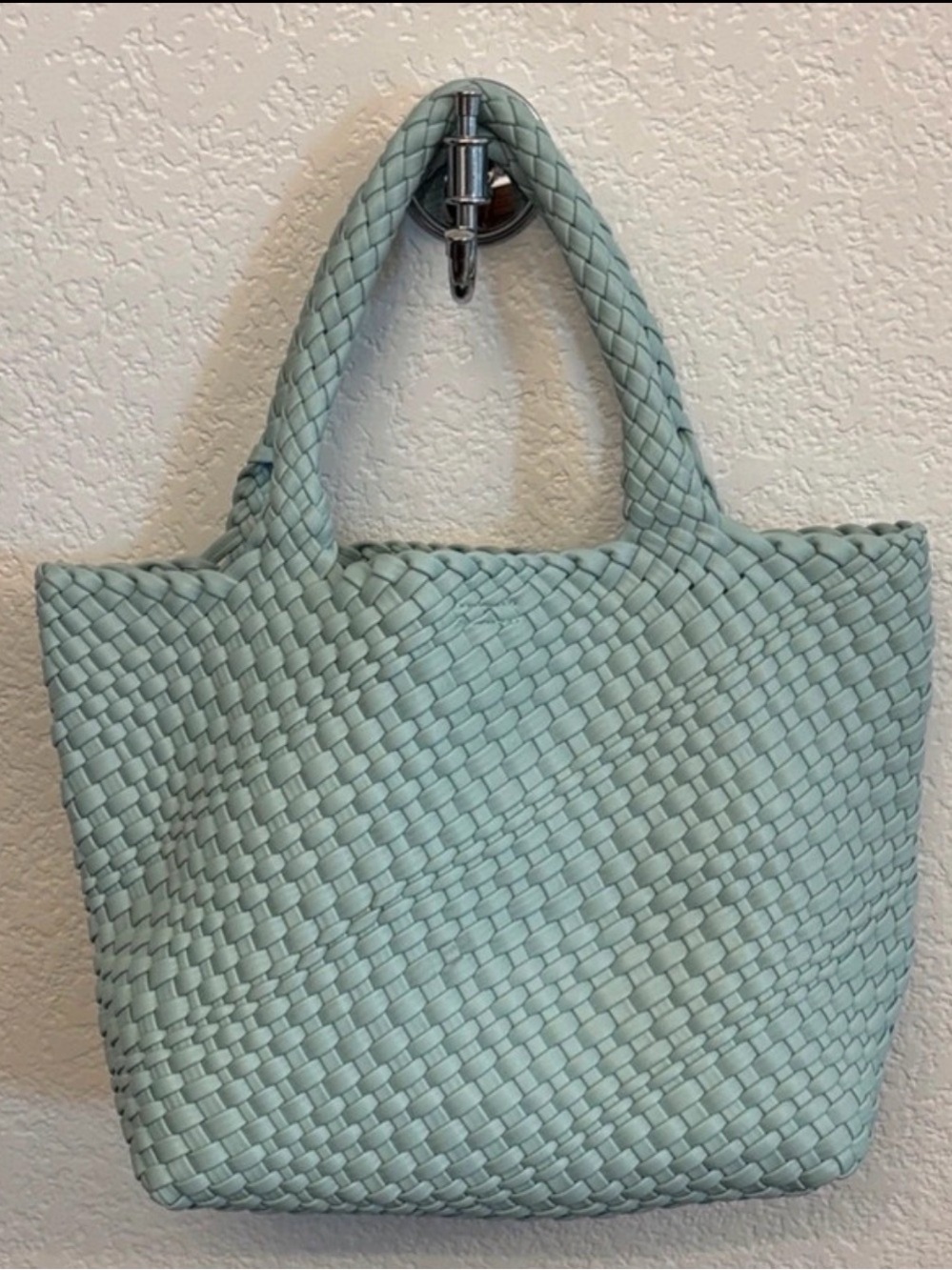 Rachel Zoe Mint Woven Tote with Double Short Handles